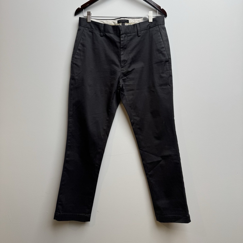 Banana Republic Chino Pants Cotton Men's Gray 31x30 Casual Work Relax Fit